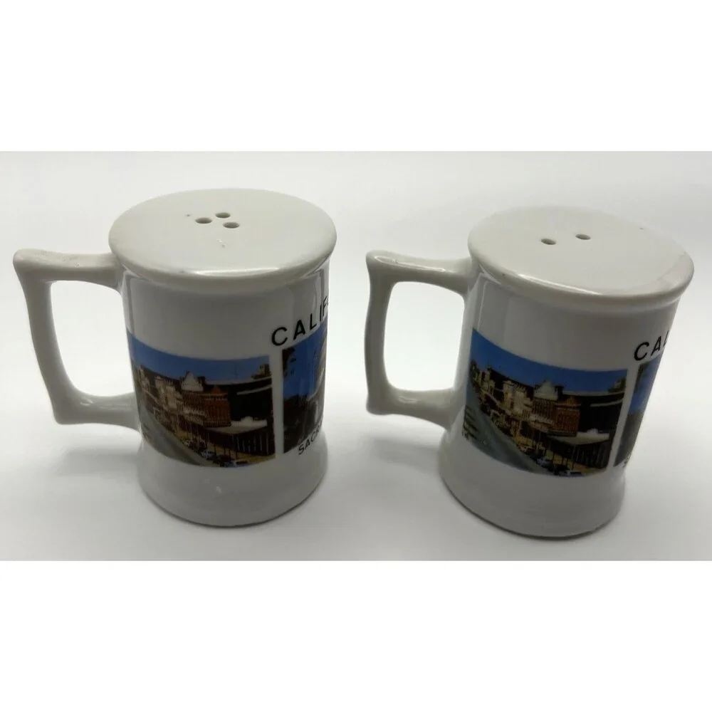 Vintage Salt and Pepper Shakers California Ceramic Souvenirs